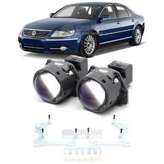 Линзы для фар Volkswagen Phaeton I рестайлинг [2007-2010] для замены на светодиодные Би-ЛЕД модули