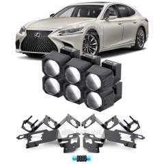 Линзы для фар Lexus LS500 V (XF50) рестайлинг [2020-н.в.] для замены на светодиодные Би-ЛЕД модули