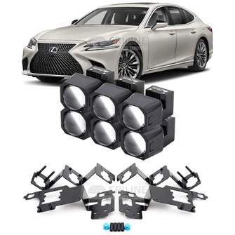 Линзы для фар Lexus LS500 V (XF50) рестайлинг [2020-н.в.] для замены на светодиодные Би-ЛЕД модули
