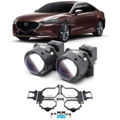 Линзы для фар Mazda Atenza III (GJ) рестайлинг 2 [2018-2019] для замены на светодиодные Би-ЛЕД модули