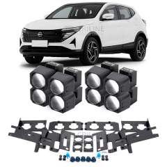 Линзы для фар Nissan Qashqai 2 (J12) рестайлинг [2023-2026] для замены на светодиодные Би-ЛЕД модули