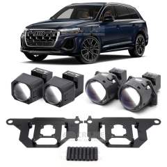 Линзы для фар Audi Q7 II (4M) рестайлинг 2 [2024-н.в.] секция дальнего света для замены на светодиодные Би-ЛЕД модули