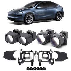 Линзы для фар Tesla Model Y I рестайлинг [2025-н.в.] для замены на светодиодные Би-ЛЕД модули