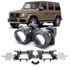 Линзы для фар Mercedes-Benz G-Class III (W463) [2018-2024] для замены на светодиодные Би-ЛЕД модули