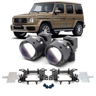 Линзы для фар Mercedes-Benz G-Class III (W463) [2018-2024] для замены на светодиодные Би-ЛЕД модули