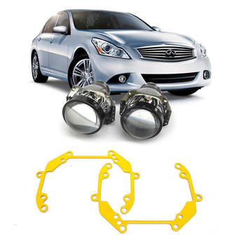 Ремкомплект для фар Infiniti G25/G37 [2008-2014] для замены штатных линз на модули Hella 3R