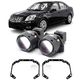 Линзы для фар Cadillac BLS I [2006-2010] для замены на светодиодные Би-ЛЕД модули