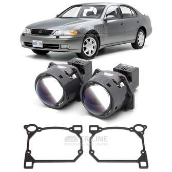 Линзы для фар Lexus GS300 I (S140) [1993-1997] для замены на светодиодные Би-ЛЕД модули