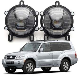 Светодиодные противотуманные фары Mitsubishi Pajero III рестайл [2003-2006] Tempus Spot Edition