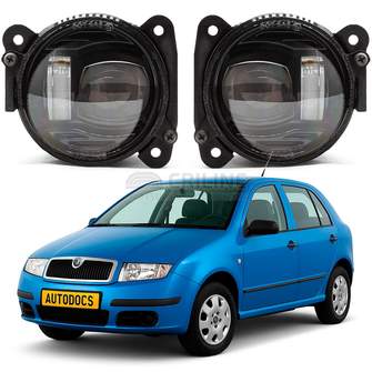 Светодиодные противотуманные фары Skoda Fabia I (MK1) рестайл [2004-2008] Tandem SE