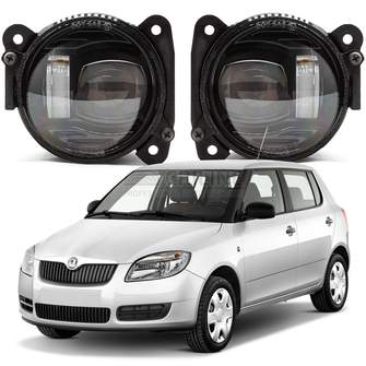 Светодиодные противотуманные фары Skoda Fabia II (MK2) дорестайл [2007-2010] Tandem SE