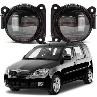 Светодиодные противотуманные фары Skoda Roomster I (5J) дорестайл [2006-2010] Tandem SE
