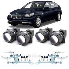 Линзы для фар BMW 5-Series Gran Turismo VI (F07) [2009-2013] для замены на светодиодные Би-ЛЕД модули