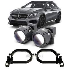 Линзы для фар Mercedes-Benz GLA-Class I (X156) [2013-2017] ксенон BOSCH для замены на светодиодные Би-ЛЕД модули
