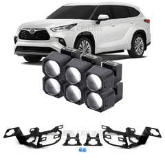 Линзы для фар Toyota Highlander IV (XU70) [2019-2024] 1.5 дюйма для замены на светодиодные Би-ЛЕД модули