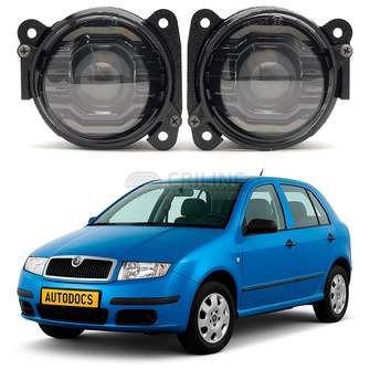 Светодиодные противотуманные фары Skoda Fabia I (MK1) рестайл [2004-2008] Tempus Spot Edition