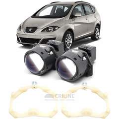 Линзы для фар SEAT Altea I (5P) [2004-2009] для замены на светодиодные Би-ЛЕД модули