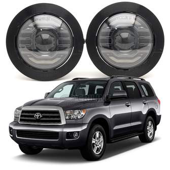 Светодиодные противотуманные фары Toyota Sequoia II (XK60) дорестайл [2007-2017] Tempus Spot Edition