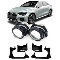 Линзы для фар Audi A3 IV (8Y) [2020-н.в.] для замены на светодиодные Би-ЛЕД модули
