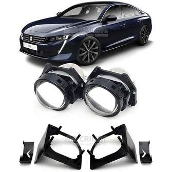 Линзы для фар Peugeot 508 II [2019-2022] секция дальнего света для замены на светодиодные Би-ЛЕД модули