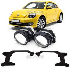 Линзы для фар Volkswagen Beetle II (A5) [2011-2016] без AFS для замены на светодиодные Би-ЛЕД модули