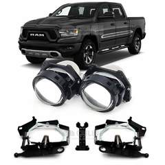 Линзы для фар RAM 1500 II (DT) [2018-2024] LED AFS для замены на светодиодные Би-ЛЕД модули
