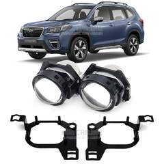 Линзы для фар Subaru Forester V (SK/S14) [2018-2021] для замены на светодиодные Би-ЛЕД модули