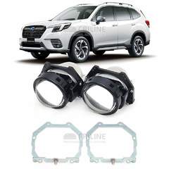 Линзы для фар Subaru Forester V (SK/S14) рестайлинг [2021-2025] LED с AFS для замены на светодиодные Би-ЛЕД модули