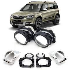 Линзы для фар Skoda Yeti I (5L) рестайлинг [2013-2018] для замены на светодиодные Би-ЛЕД модули