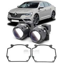 Линзы для фар Renault Talisman I [2015-2022] галоген для замены на светодиодные Би-ЛЕД модули