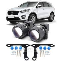 Линзы для фар Kia Sorento Prime III [2014-2017] без AFS для замены на светодиодные Би-ЛЕД модули