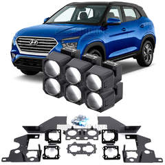 Линзы для фар Hyundai Creta II (SU2) дорестайл [2020-2022] LED для замены на светодиодные Би-ЛЕД модули
