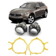 Ремкомплект для фар Infiniti FX35 S51 [2008-2012] с AFS для замены штатных линз на модули Hella 3R