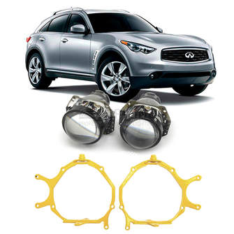 Ремкомплект для фар Infiniti FX50 S51 [2013-2019] с AFS для замены штатных линз на модули Hella 3R