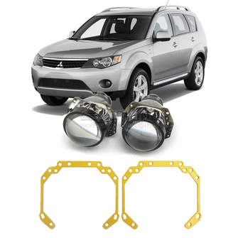 Ремкомплект для фар Mitsubishi Outlander 2 [2010-2012] для замены штатных линз на модули Hella 3R