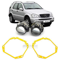 Ремкомплект для фар Mercedes-Benz ML (W163) 2001-2005 г.в. для замены штатных линз на модули Hella 3R