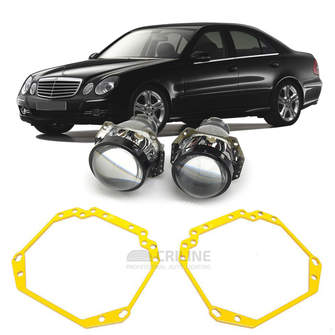 Ремкомплект для фар Mercedes-Benz E класс (W211) 2002-2009 г.в. для замены штатных линз на модули Hella 3R