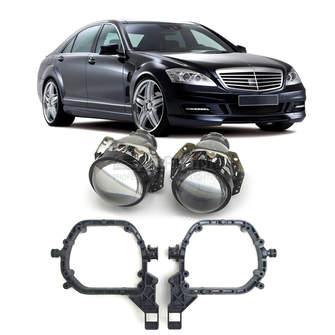 Ремкомплект для фар Mercedes-Benz S-Class (W221) 2009-2013 г.в. для замены штатных линз на модули Hella 3R
