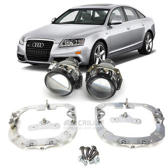 Ремкомплект для фар Audi A6 C6 AFS [2004-2011] для замены штатных линз, в секцию ближнего света