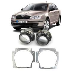 Ремкомплект для фар Skoda Octavia A5 II [2004–2009] для замены штатных линз на модули Hella 3R