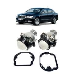 Ремкомплект для фар Skoda Superb 3T [2008-2013] для замены штатных линз на модули Hella 3R