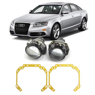 Ремкомплект для фар Audi A6 C6 [2004-2011] не afs для замены штатных линз, в секцию ближнего света