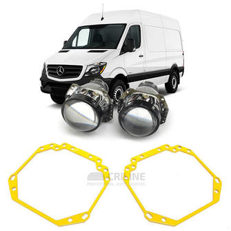 Ремкомплект для фар Mercedes-Benz Sprinter 2006-2013 г.в. штатный галоген для замены штатных линз на модули Hella 3R