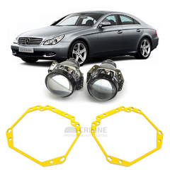 Ремкомплект для фар Mercedes-Benz CLS-klasse C219 2004-2010 г.в. для замены штатных линз на модули Hella 3R