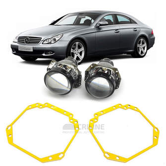 Ремкомплект для фар Mercedes-Benz CLS-klasse C219 2004-2010 г.в. для замены штатных линз на модули Hella 3R
