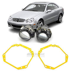Ремкомплект для фар Mercedes-Benz CLK-Class A209/C209 2002-2005 г.в. для замены штатных линз на модули Hella 3R