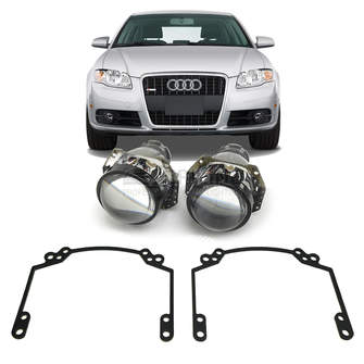 Ремкомплект для фар Audi A4 B7 [2004-2017] без AFS для замены штатных линз на модули Hella 3R
