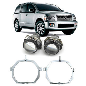 Ремкомплект для фар Infiniti QX56 / QX80 [2010-2017] AFS для замены штатных линз на модули Hella 3R