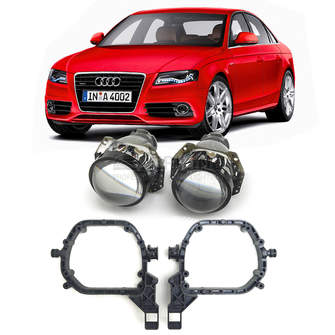 Ремкомплект для фар Audi A4 B8 [2007-2015] для замены штатных линз на модули Hella 3R