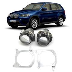 Ремкомплект для фар BMW X5 E70 2 поколение [2006 - 09.2013] Hi-Beam для замены штатных линз на модули Hella 3R